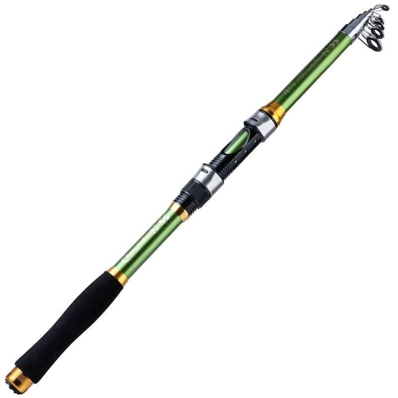 Telescopic Multi-Length Glass Fiber Fishing Rod with EVA Handle