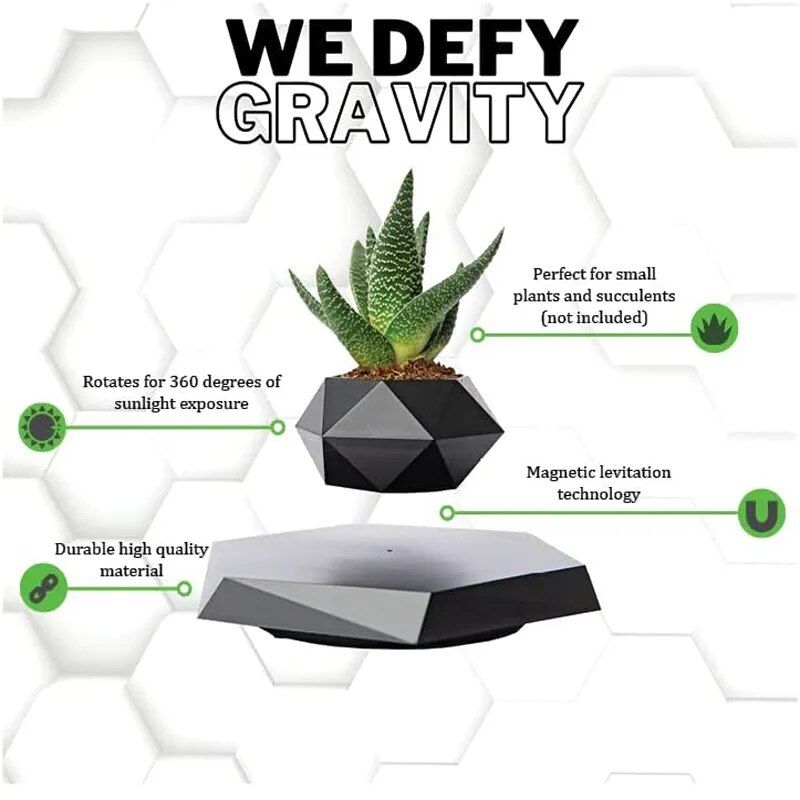 Floating Plant Pot Levitating Plant Pot for Succulents