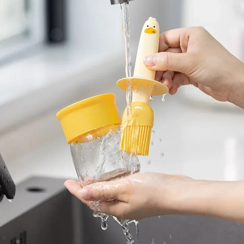 Versatile Silicone Oilbrush Bottle for Kitchen and BBQ