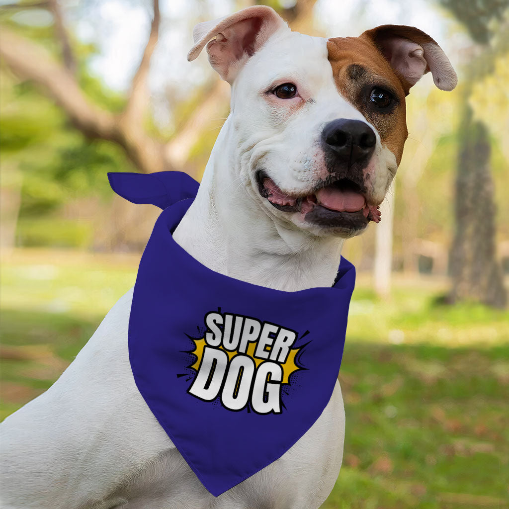 Super Pet Bandana - Colorful Dog Bandana - Graphic Pet Scarf