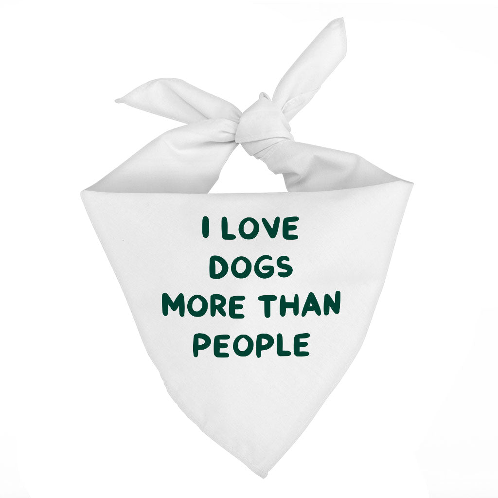 I Love Dogs Pet Bandana - Printed Dog Bandana - Quotes Pet Scarf