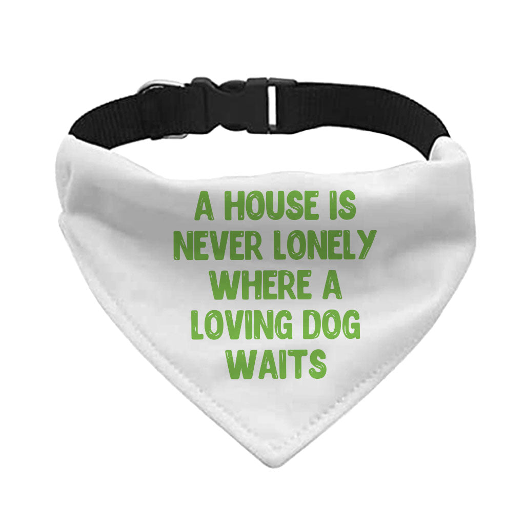 Dog Quote Pet Bandana Collar - Cute Scarf Collar - Creative Dog Bandana