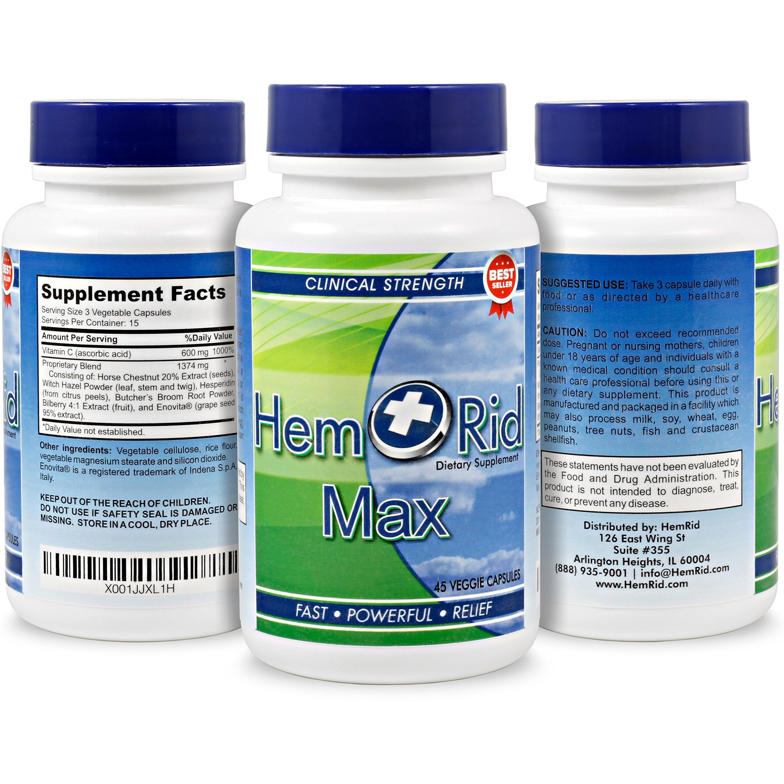 HemRid Max - Fast Hemorrhoid Relief. Get The Hemorrhoid Pills That Actually Work. Works in Just 2-5 Days