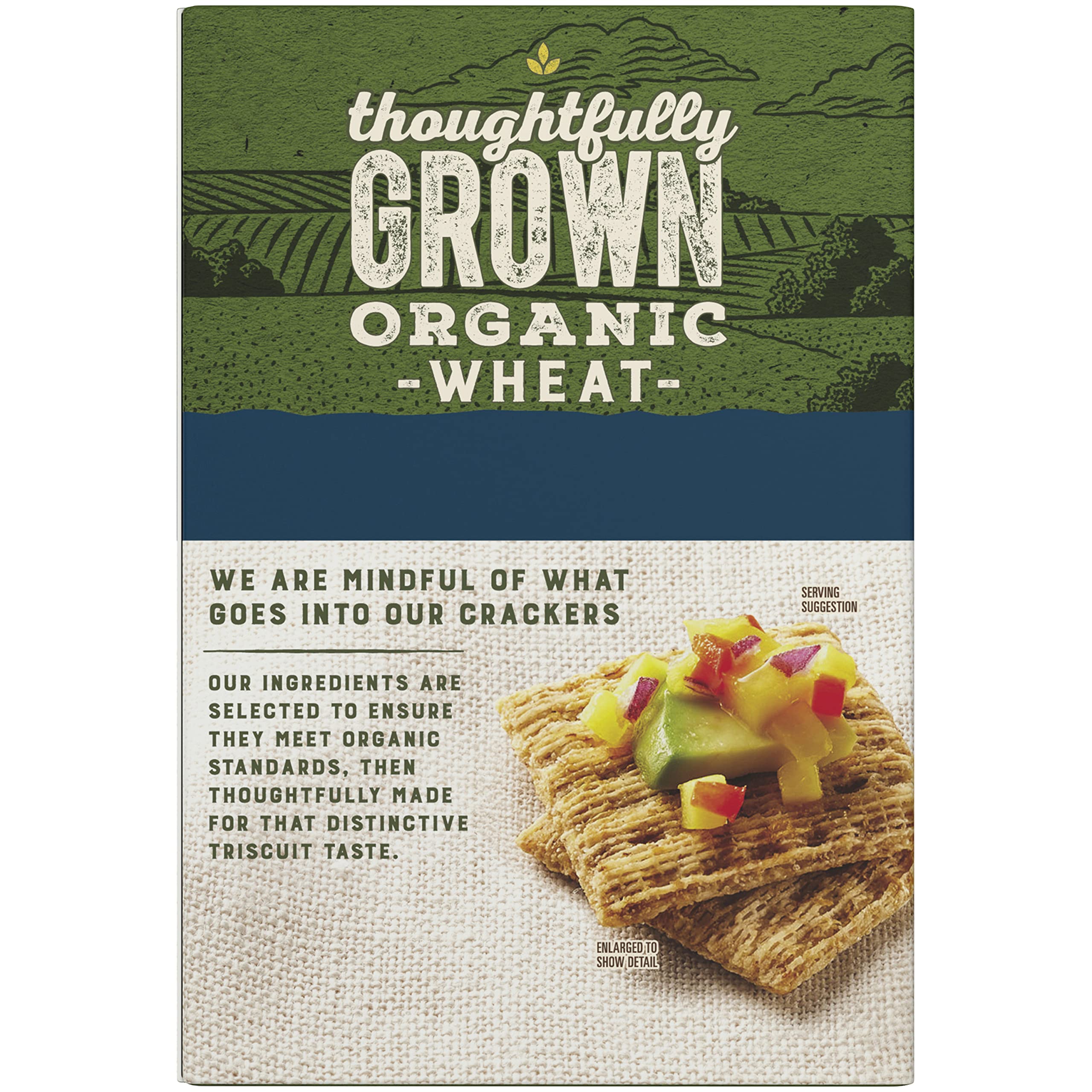 Triscuit Organic Original Whole Grain Wheat Crackers, Organic Crackers, Vegan Crackers, 6 - 7 oz Boxes