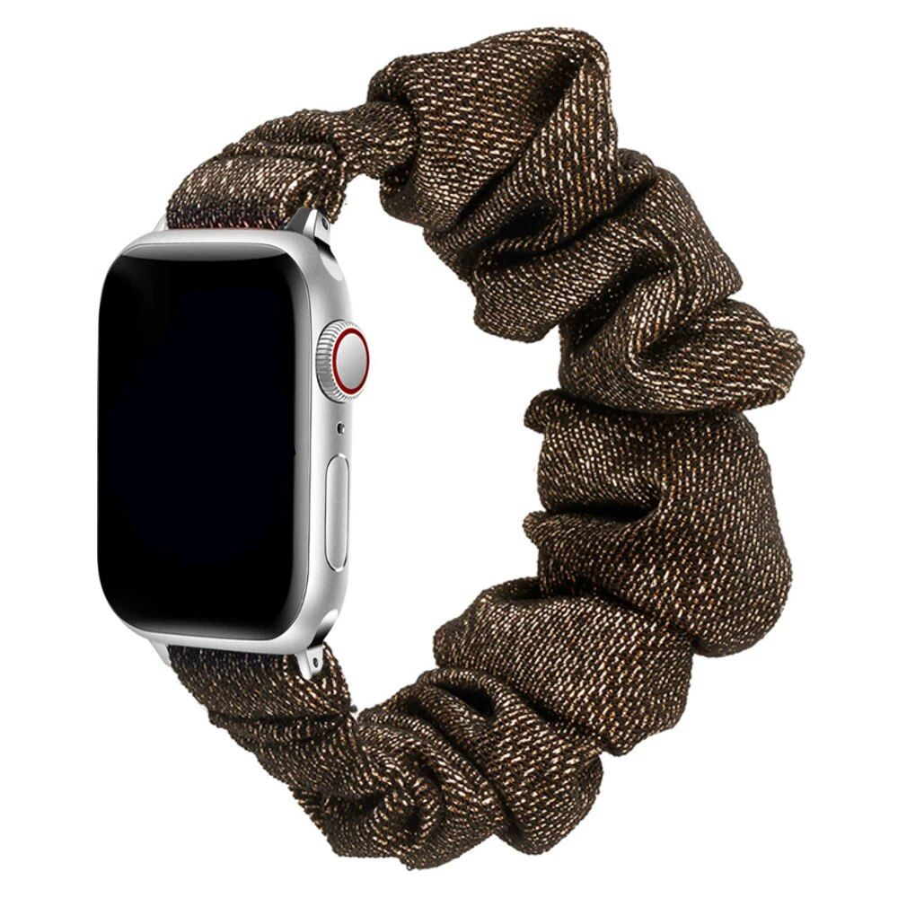 Elastic Scrunchie Apple Watch Band - Nylon Solo Loop Bracelet for All Series