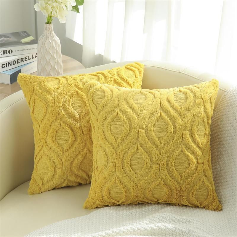 Luxury Geometric Cotton-Linen Throw Pillow Cover