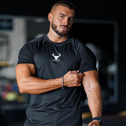 Men's Fitness & Casual T-Shirt: Short Sleeve, High Quality