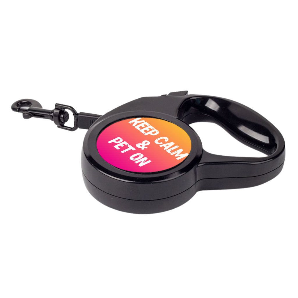 Best Keep Calm Retractable Pet Leash - Trendy Leash - Cool Dog Leash