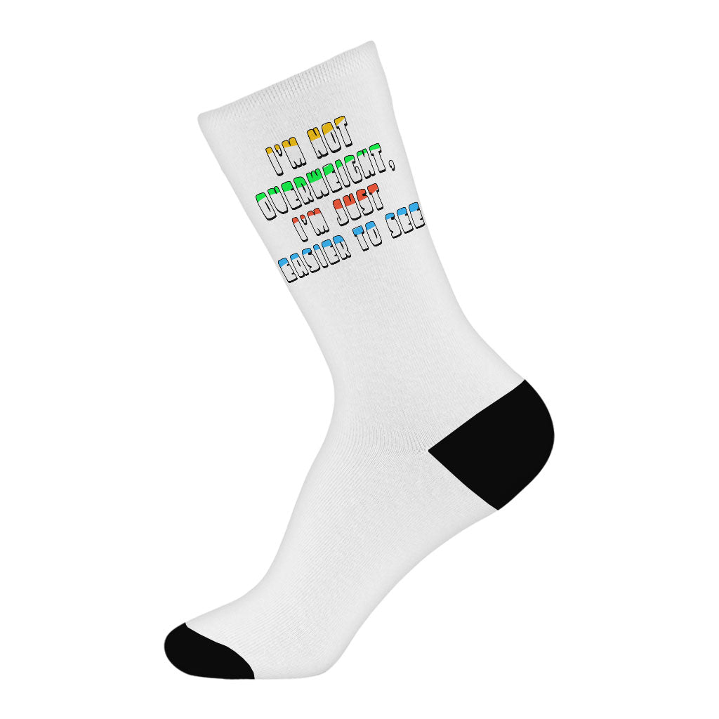 Funny Quote Socks - Cool Design Novelty Socks - Best Print Crew Socks