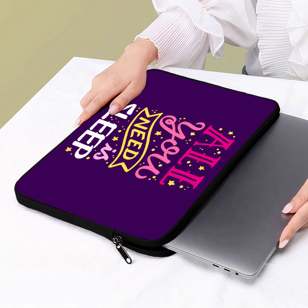 Cool Quotes MacBook Pro 14" Sleeve - Cute Laptop Sleeve - Graphic MacBook Sleeve