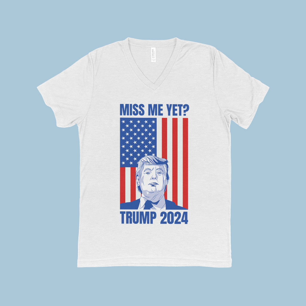 Triblend V-Neck Donald J Trump T-Shirt - Trump Apparel