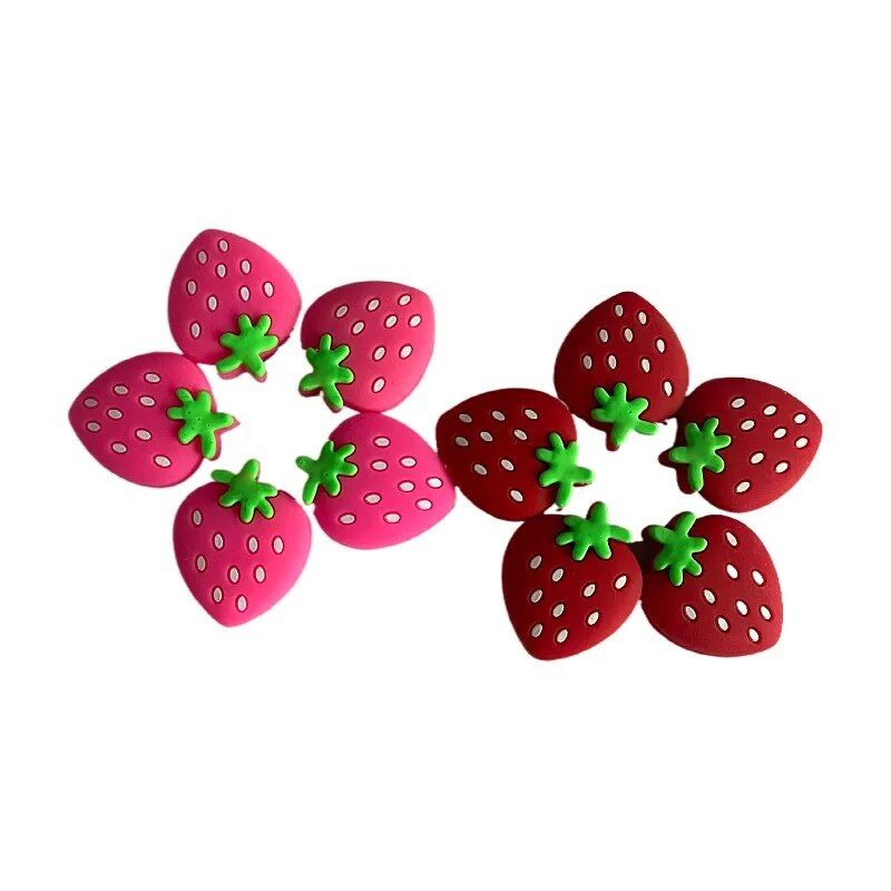 Strawberry-Shaped Tennis Racket Vibration Dampeners - 5Pcs Soft Silicon Shock Absorbers