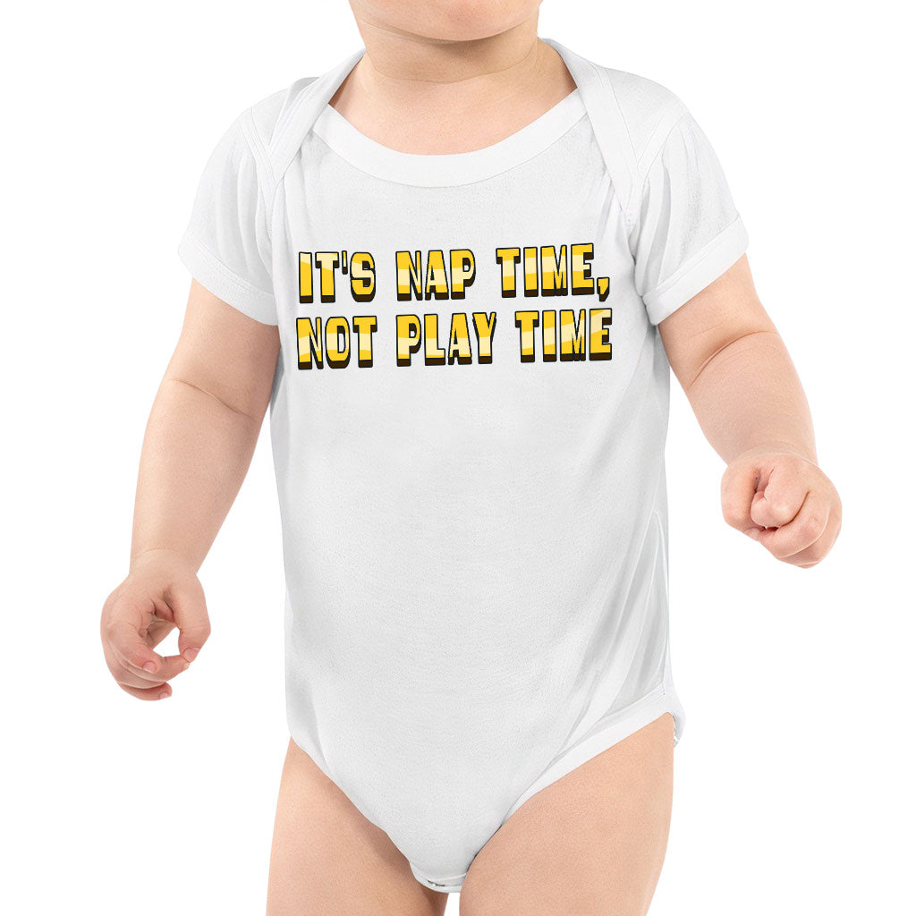 Nap Time Baby Jersey Onesie - Quotes Baby Bodysuit - Baby One-Piece