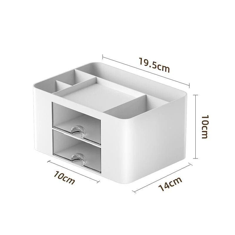 Compact Multifunctional Desk Organizer with Drawers