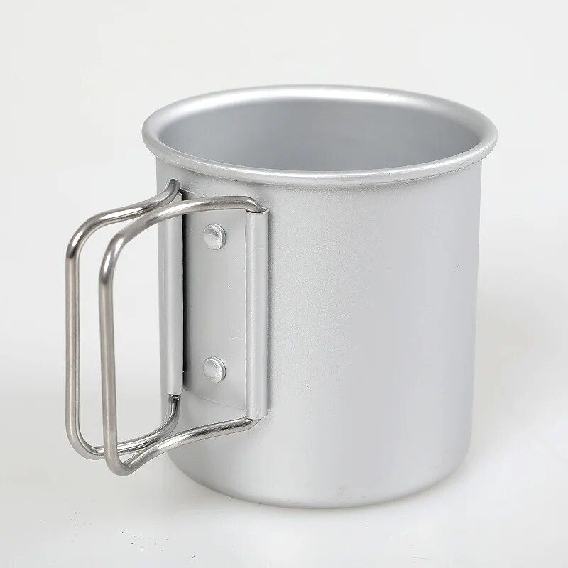 Lightweight Aluminum Camping Mug - 300ml Portable Outdoor Cup for Hiking & Picnic