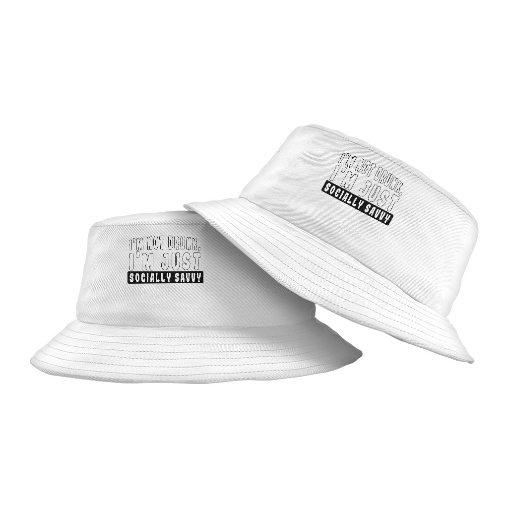 Trendy Design Bucket Hat - Quotes Hat - Funny Bucket Hat