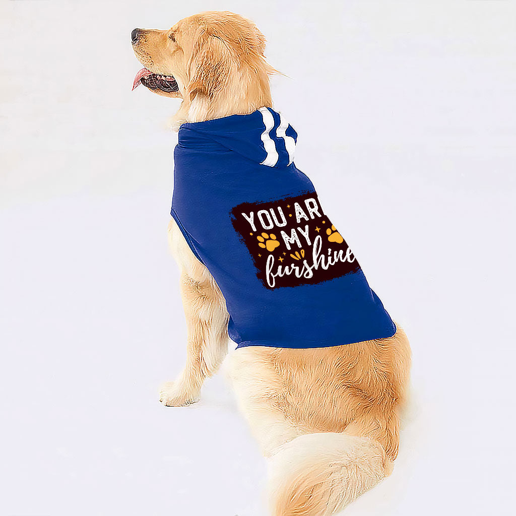 Cute Quote Dog Shirt with Hoodie - Furshine Dog Hoodie - Text Design Dog Clothing