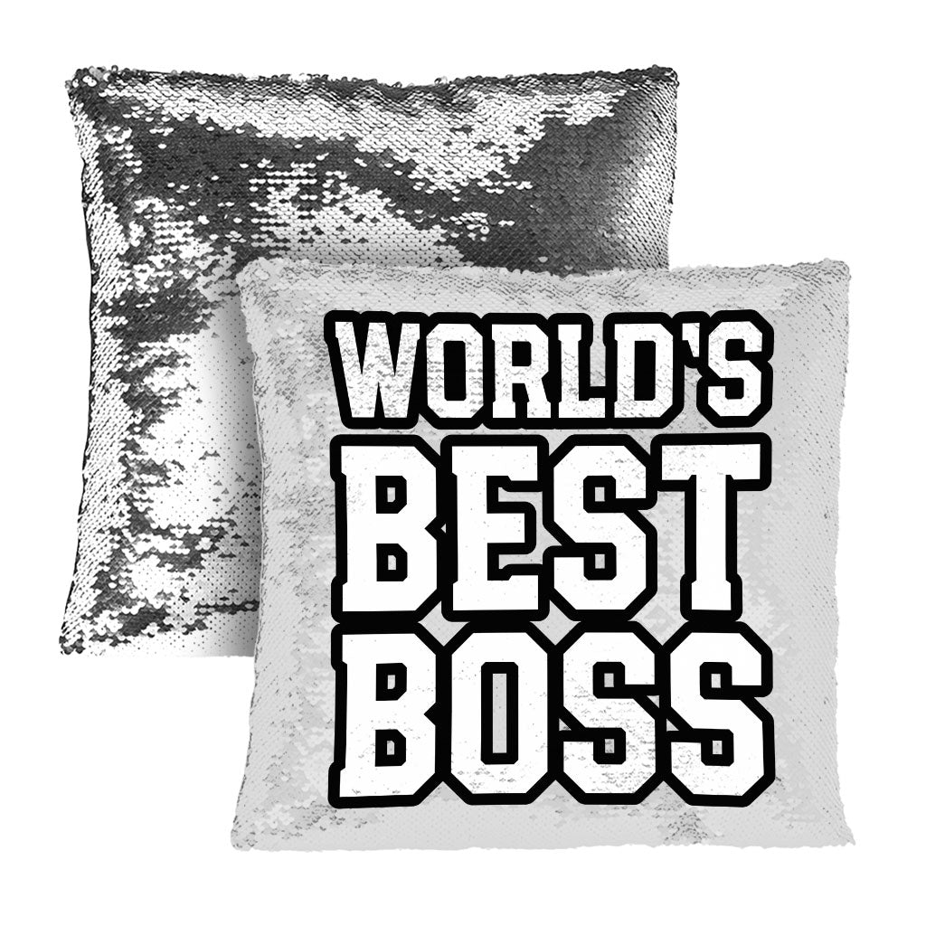 Boss Sequin Pillow Case - Gift Pillow Case - Cool Pillowcase