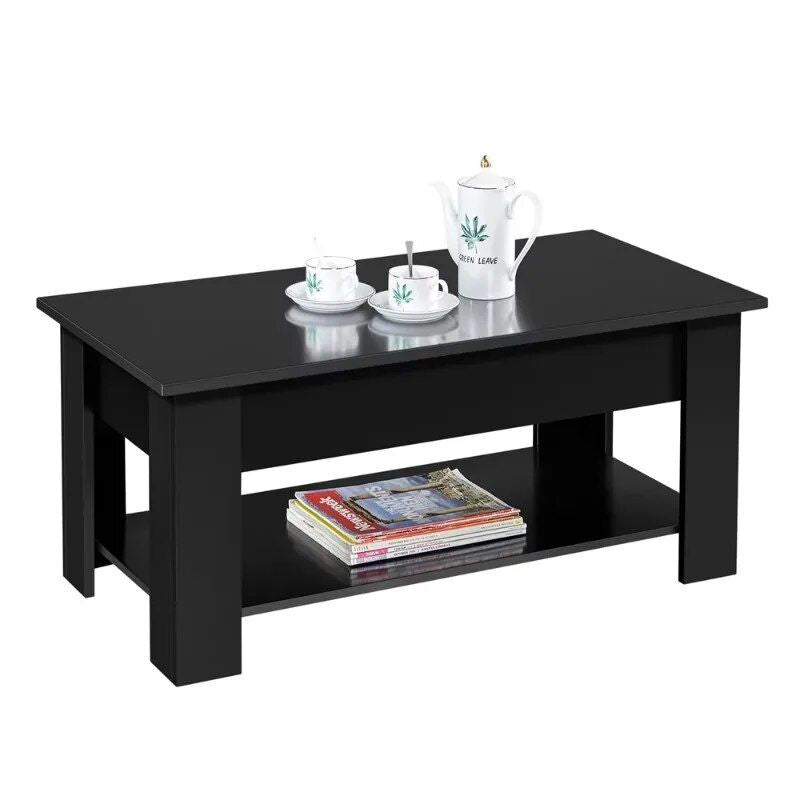 Sleek 38.6" Lift Top Coffee Table with Storage