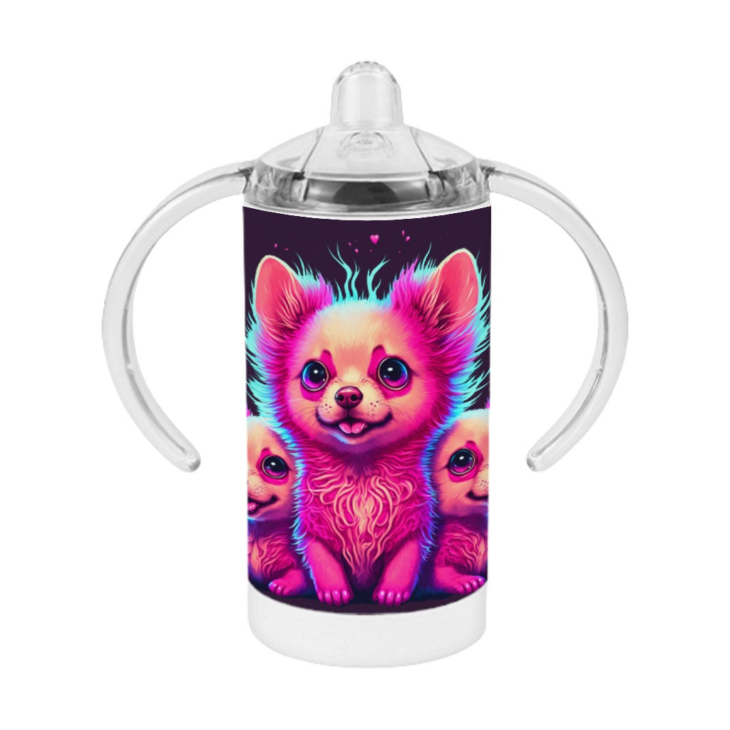 Kawaii Dog Sippy Cup - Cute Baby Sippy Cup - Best Design Sippy Cup