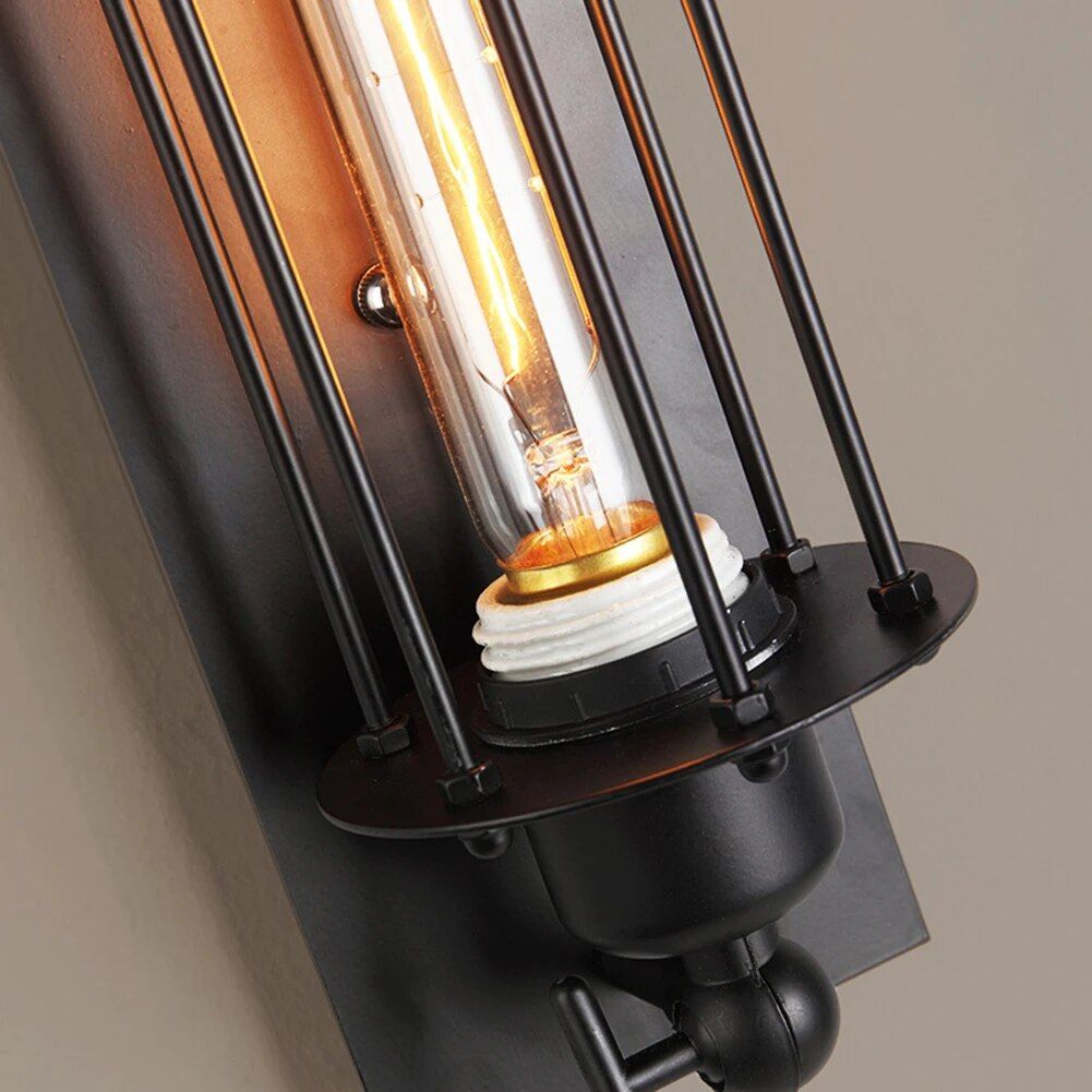 Retro Industrial E27 Edison Wall Lamp