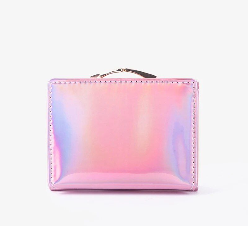 Chic Short Ladies' Wallet in PU Leather