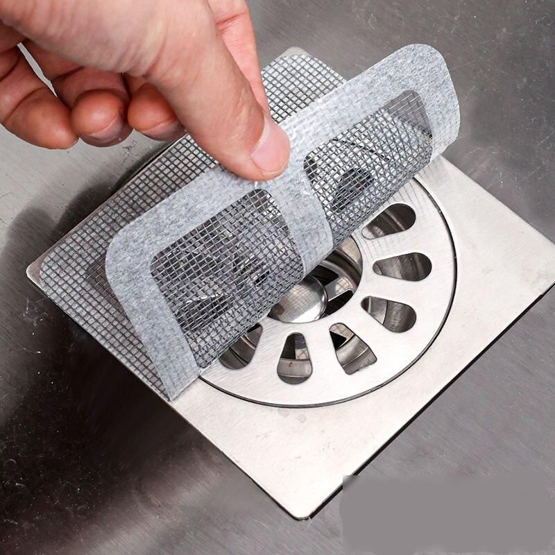 Easy-Clean Disposable Drain Stickers: Hair Catcher & Sink Strainer - Multipack Options