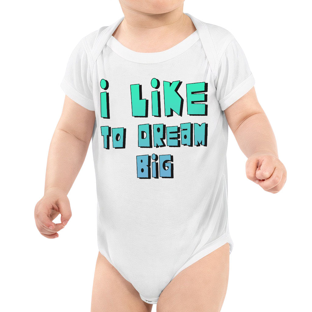 Dream Lover Baby Jersey Onesie - Text Design Baby Bodysuit - Printed Baby One-Piece