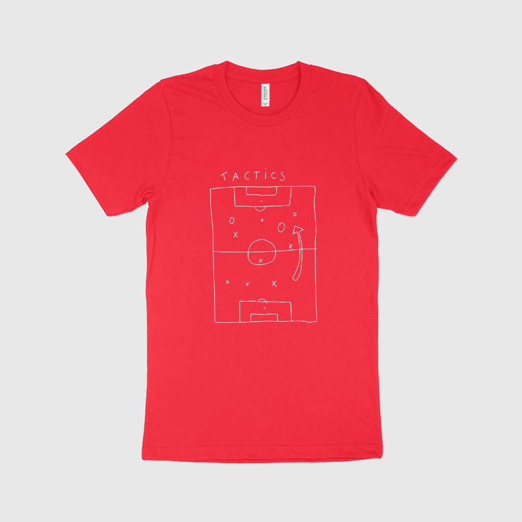 Soccer Tactics Unisex Jersey T-Shirt Made in USA