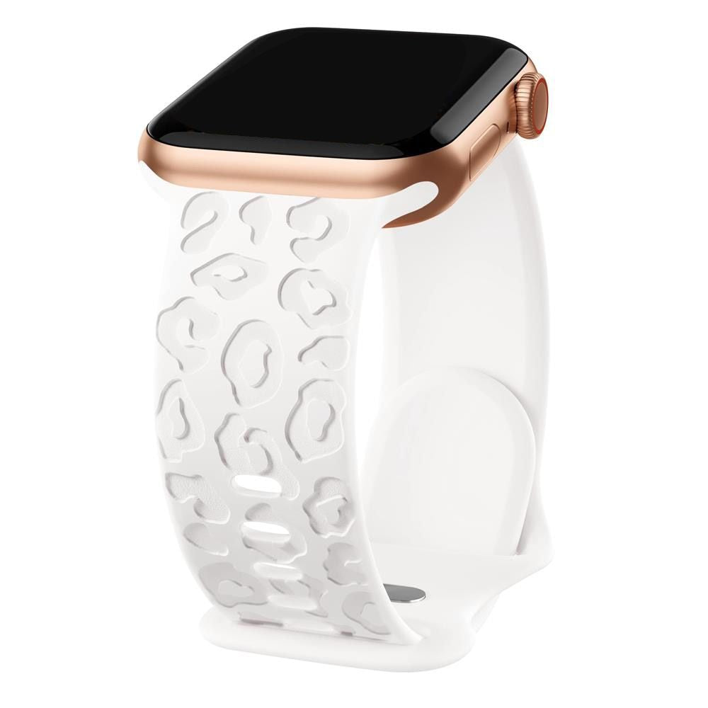 Engraved Silicone Strap for Apple Watch - Fashionable & Compatible with All Series