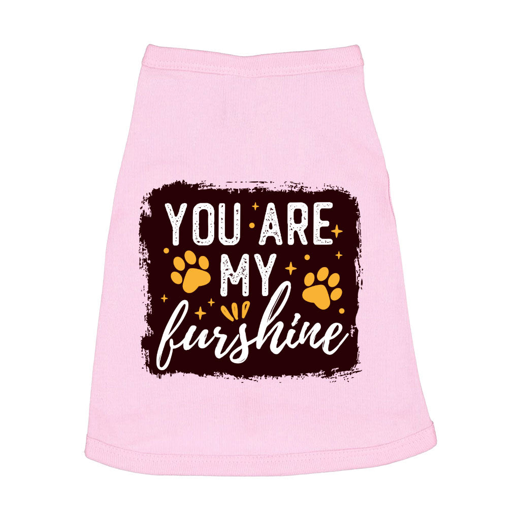 Cute Quote Dog Sleeveless Shirt - Furshine Dog Shirt - Text Design Dog Clothing