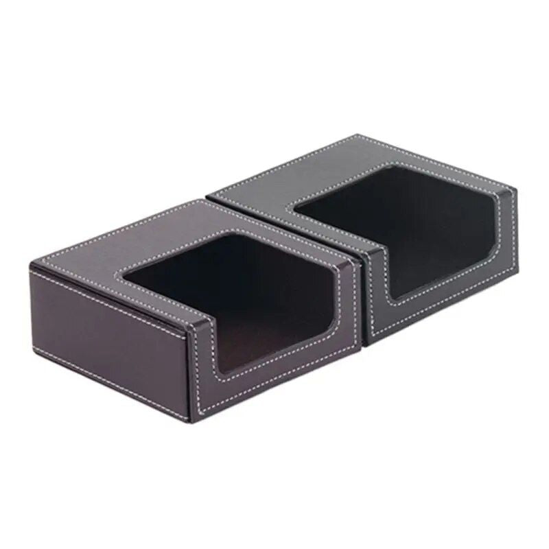 Elegant PU Leather Square Napkin Holder - Modern Tissue Dispenser for Home & Office Decor