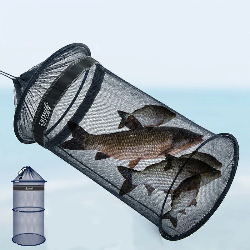 Portable Quick-Dry Fishing Net: Compact Mesh Storage Bag for Beach Combing & Sea Life Catch