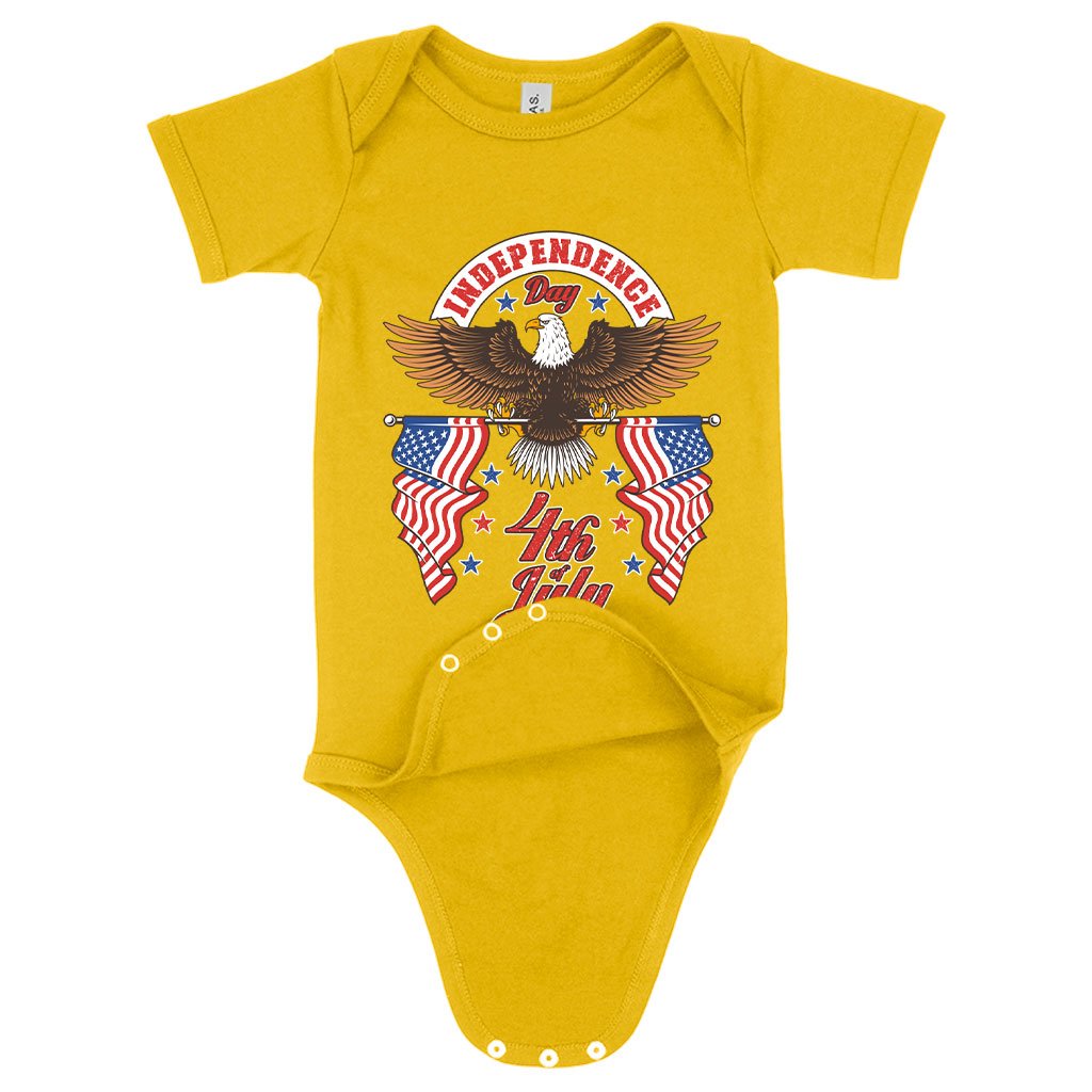 Baby Jersey Independence Day 4th of July Onesie - Independence Day Onesies - Patriotic USA Onesie