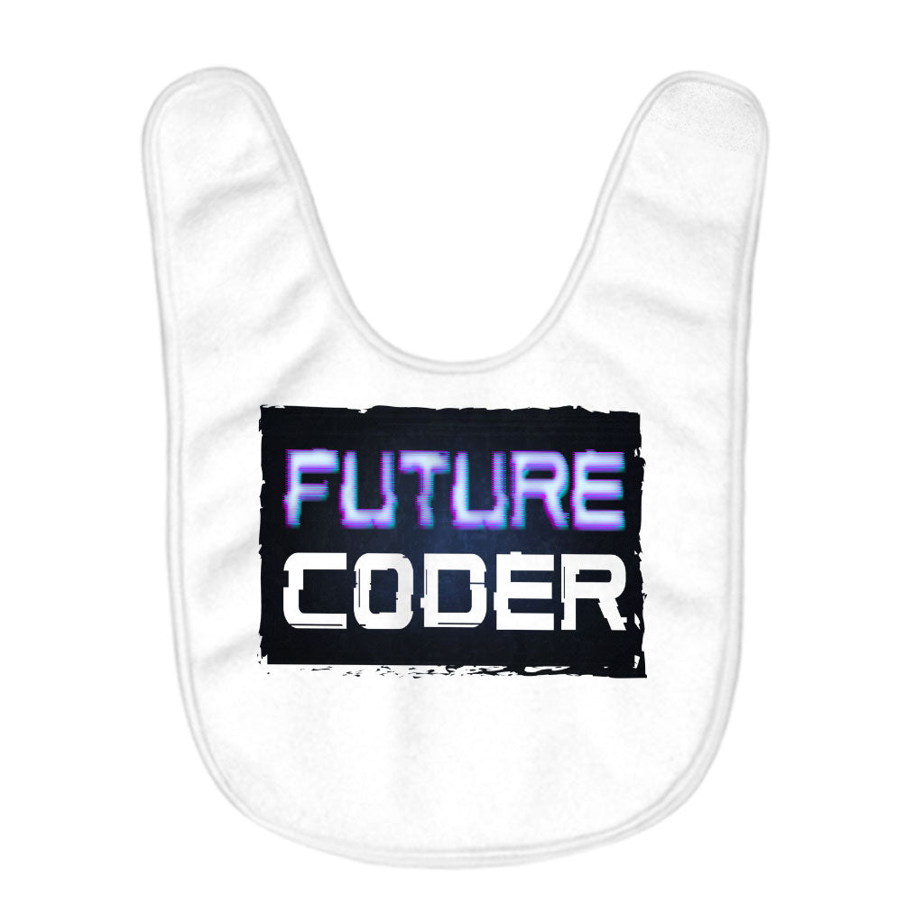 Coder Baby Bibs - Funny Design Baby Feeding Bibs - Graphic Bibs for Eating