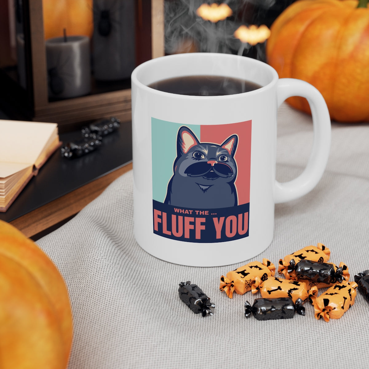 Funny Cat Fluff Mug