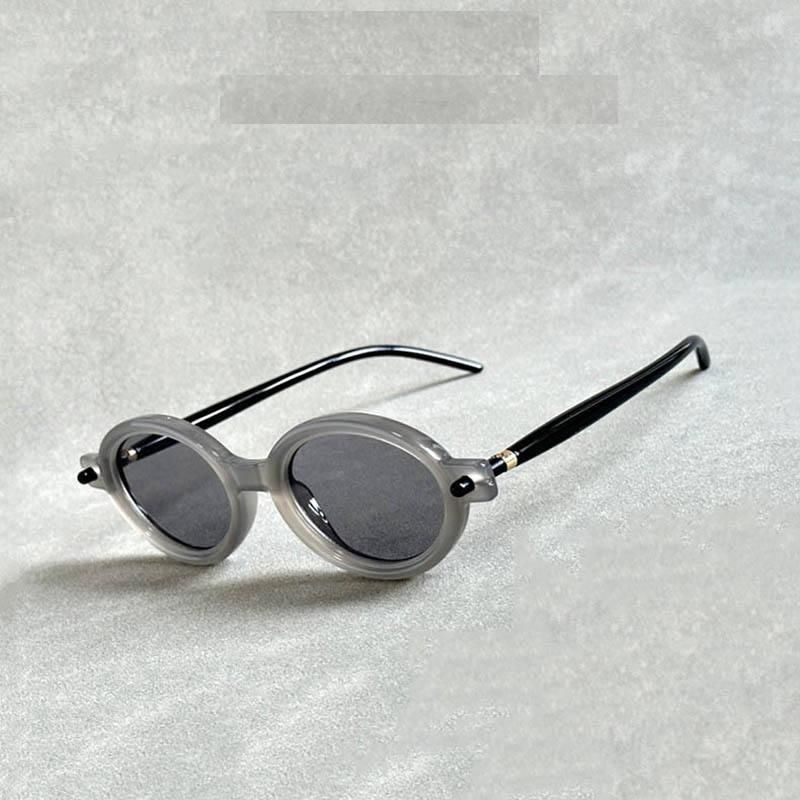 Stylish Retro Oval Sunglasses