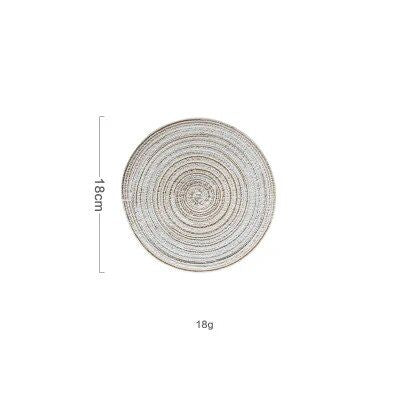 Round Linen Table Mat - Stylish Home Decor and Dining Accessory