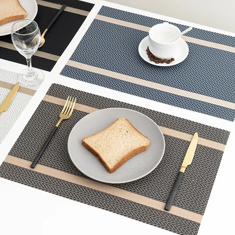 Elegant Polyester Placemats for Dining - Durable, Eco-Friendly Table Mats for Home & Party Decor