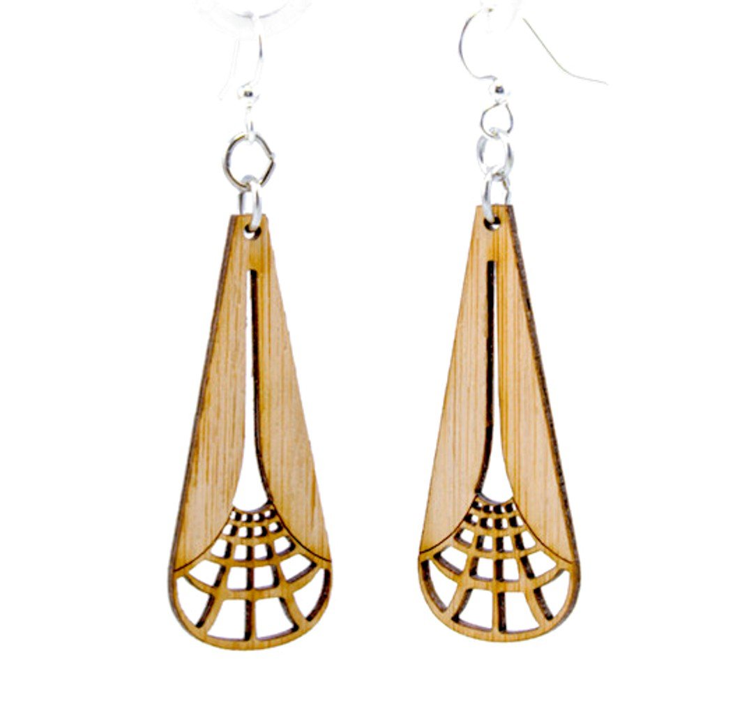 Illuminating Square Earrings #988 | Red Sunflower