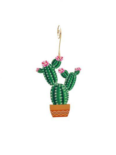 Cactus Ornament #9909 | Red Sunflower