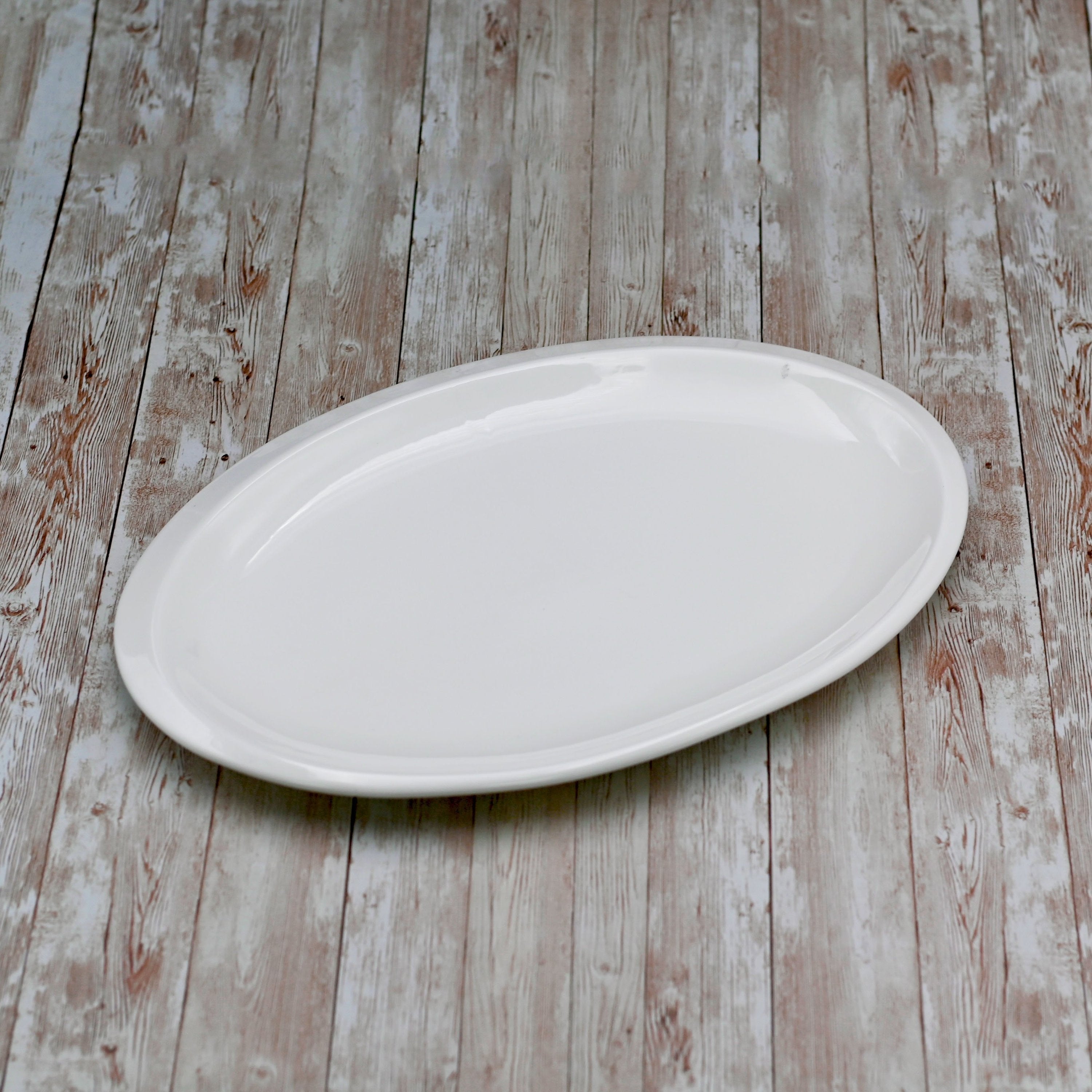 Wilmax Fine Porcelain White Oval Plate / Platter 12" | 30.5 Cm