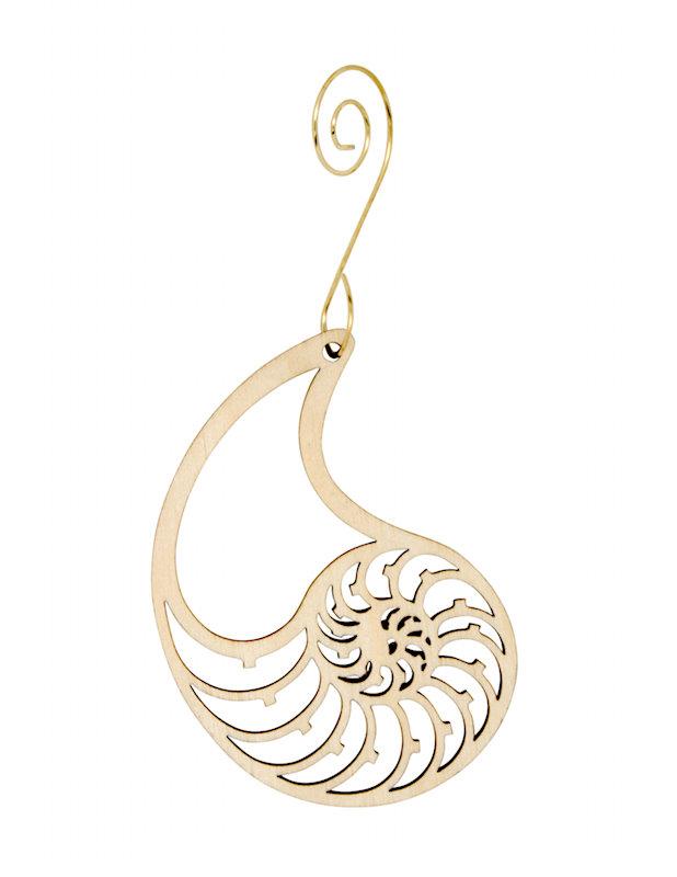 Nautilus Shell Ornament #9923 | Red Sunflower