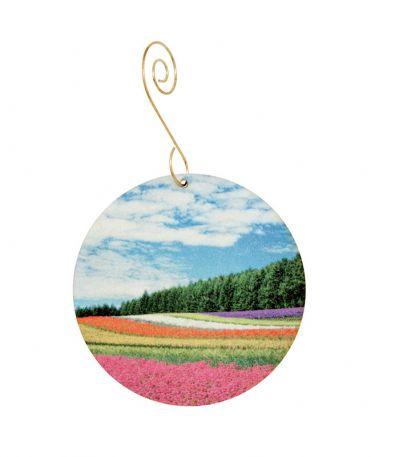 Flowers in the Pines Ornament #9937 | Red Sunflower