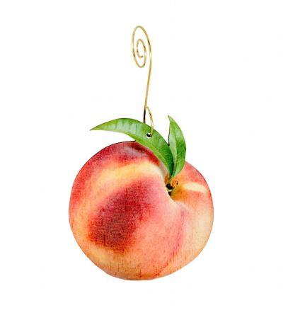 Peach Ornament #9948 | Red Sunflower