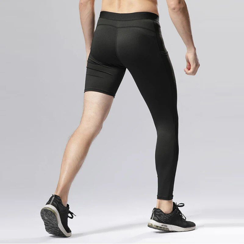 High-Performance Men's Compression Sports Leggings