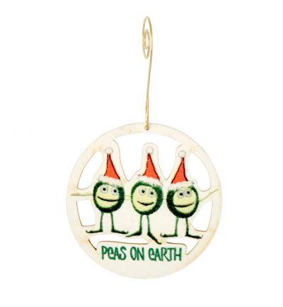 Peas on Earth Ornament #9970 | Red Sunflower