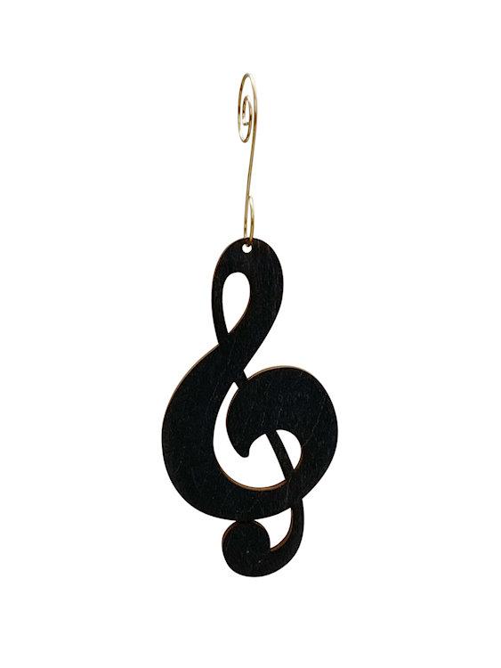 Treble Clef Ornament # 9973 | Red Sunflower