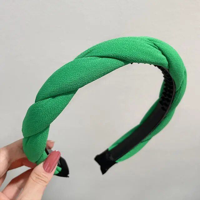 Elegant PU Leather Braided Headband