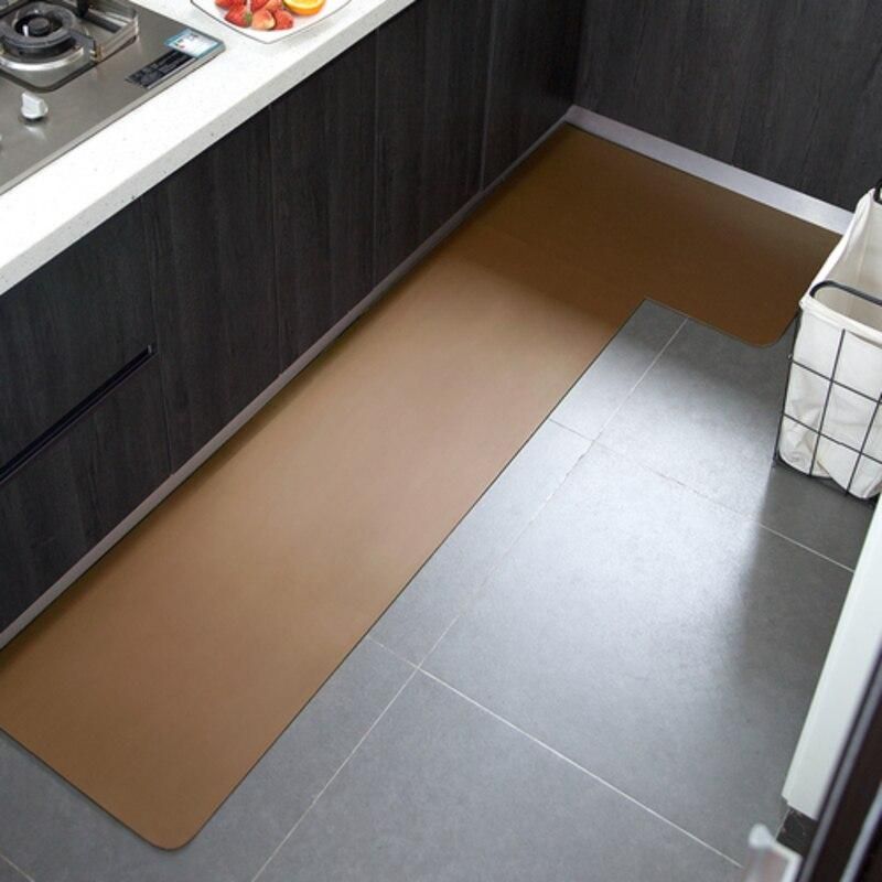 Versatile PVC Leather Kitchen and Living Room Mat